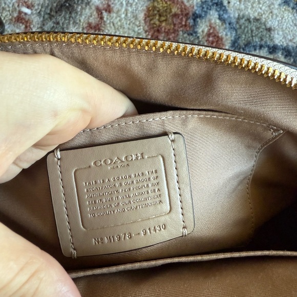 Coach Floral Crossbody Bag - Cream and Pink - Picture 6 of 9